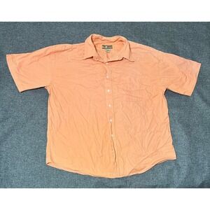 Sun River Men's XL Orange Short Sleeve Shirt